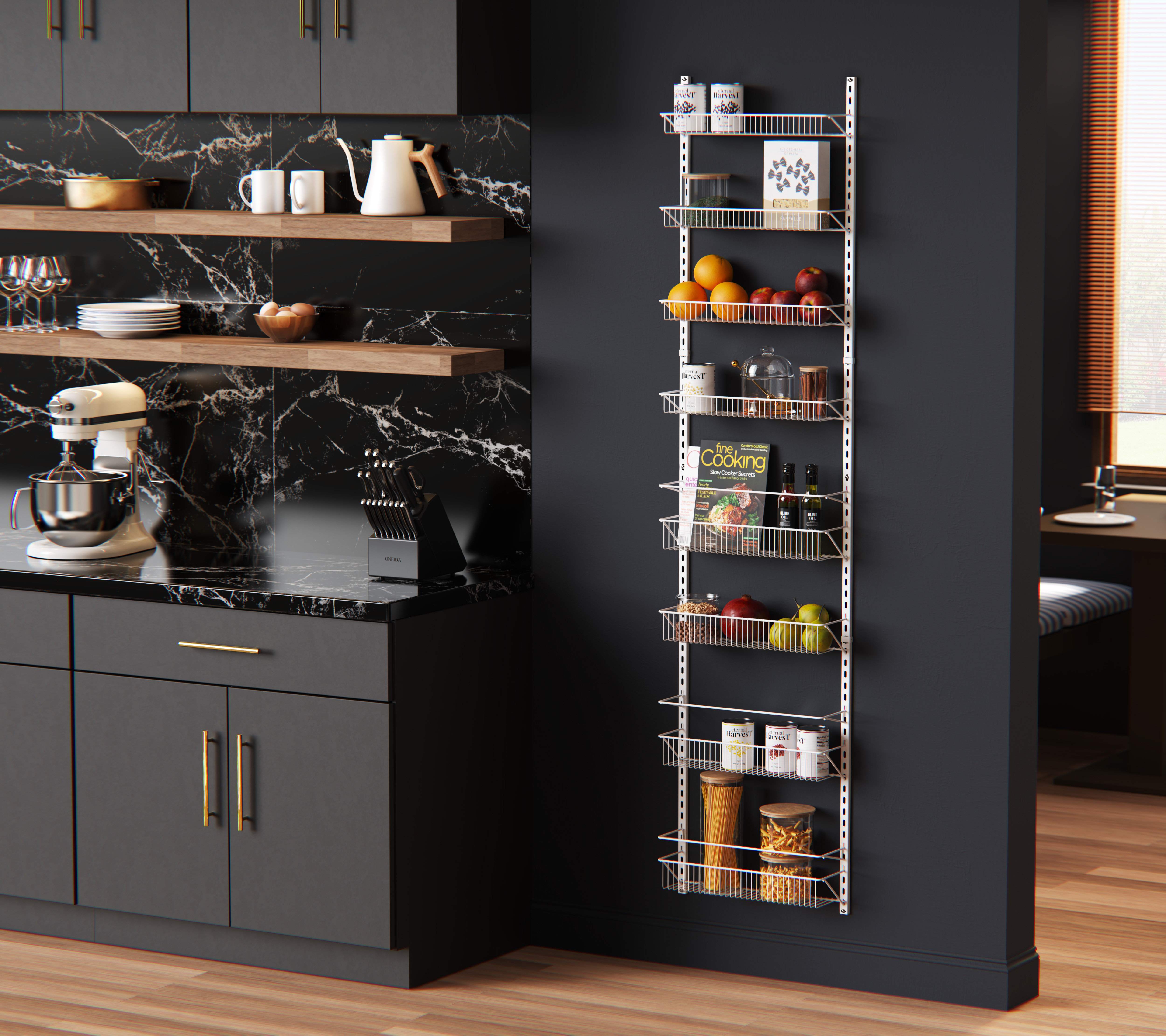 8-Tier+White+Wire+Wall+or+Door